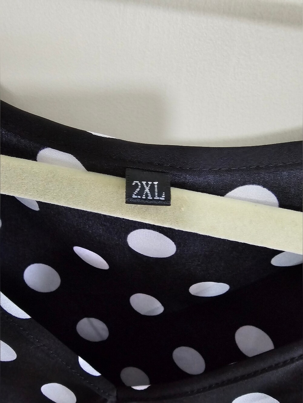 Plus Size Polka Dot V-Neck Women's Dress - Picture 3 of 5